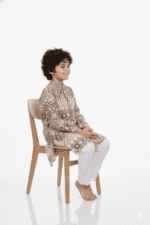 Boys Printed Kurta Set - Image 2