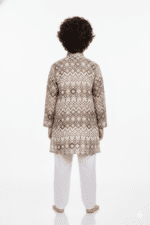 Boys Printed Kurta Set - Image 3