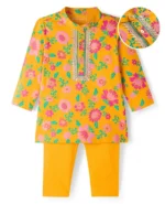 De Iconic Cotton Full Sleeves Kurta Set